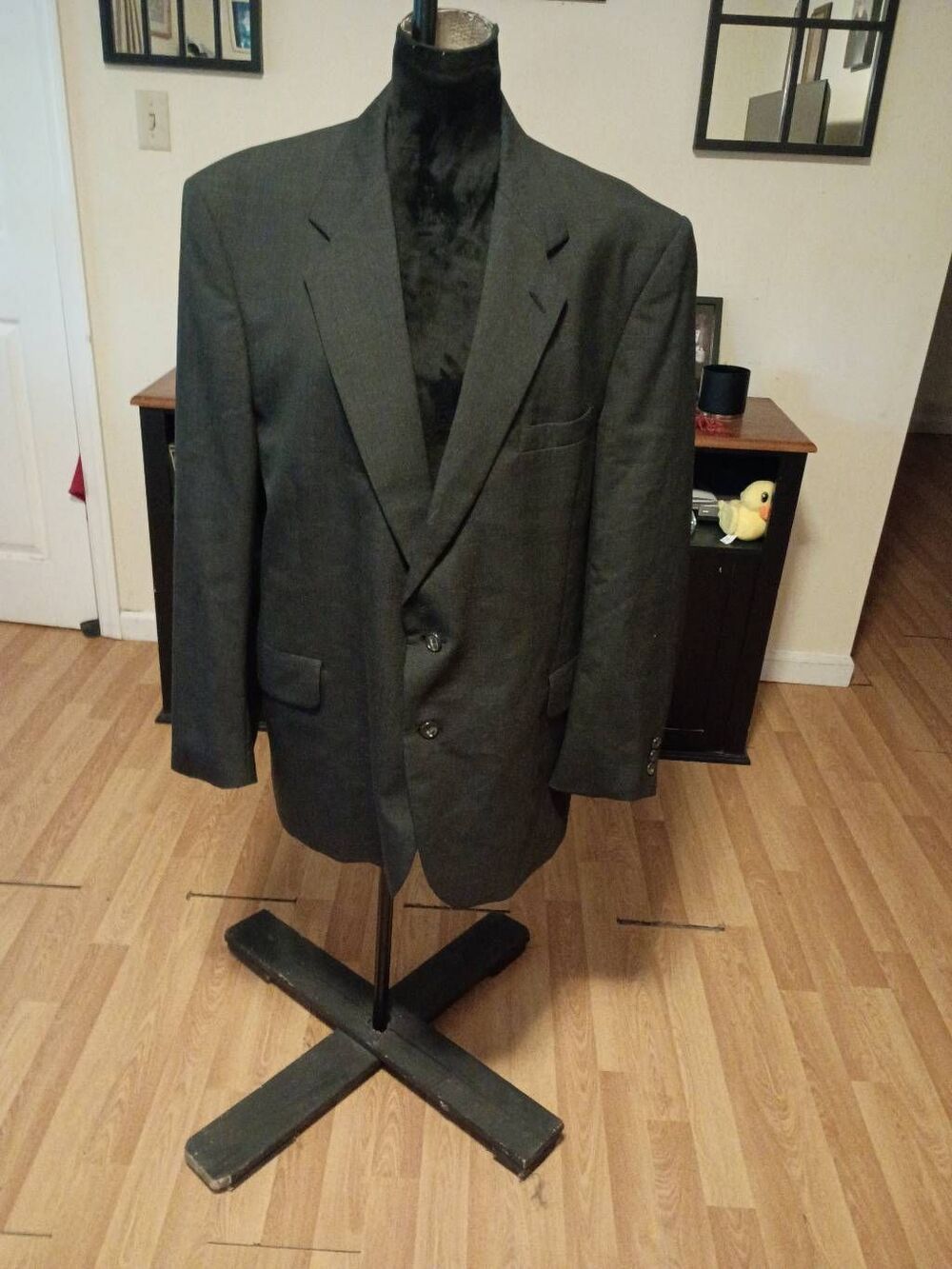 H&M Slim Fit Black Blazer Sport Coat Suit Jacket Mens Size 40 Regular 40R